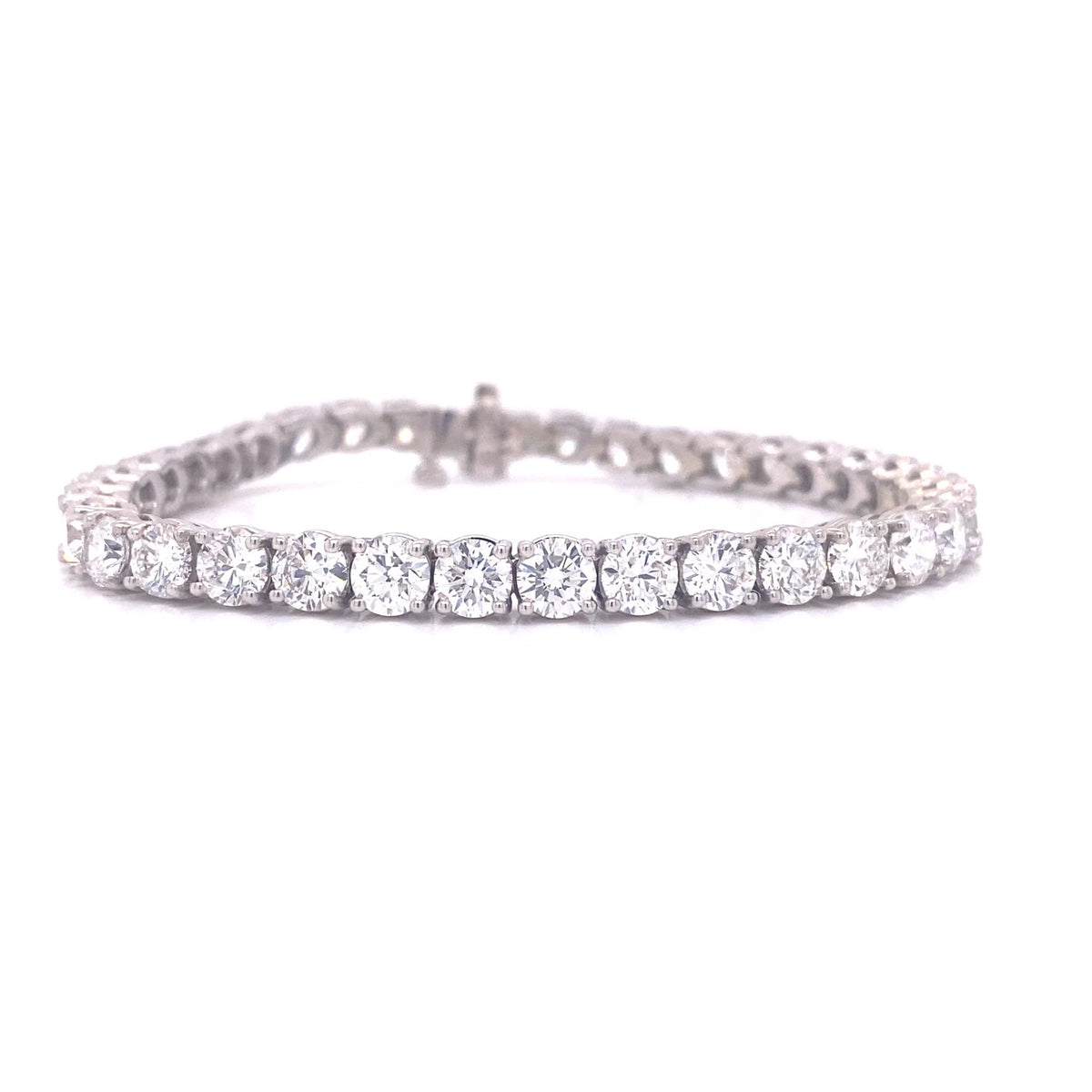 Lab grown diamond tennis bracelet 15.11ctw