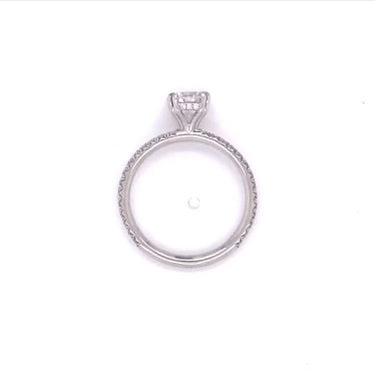 Double Prong, Diamond Basket Engagement Ring