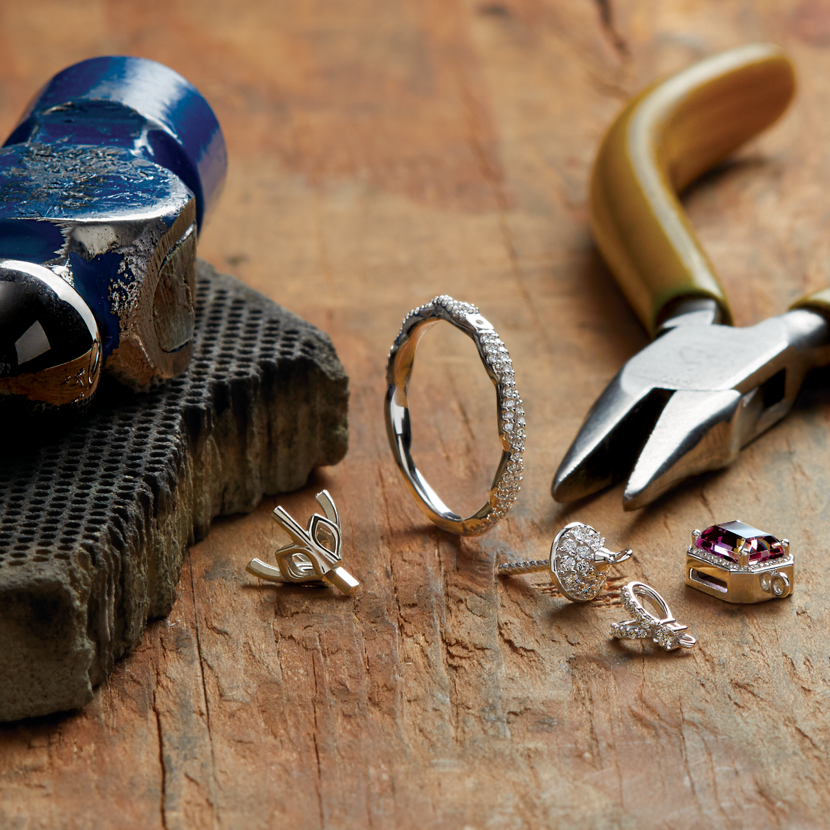 Custom jewelry design renderings and ring development imagery