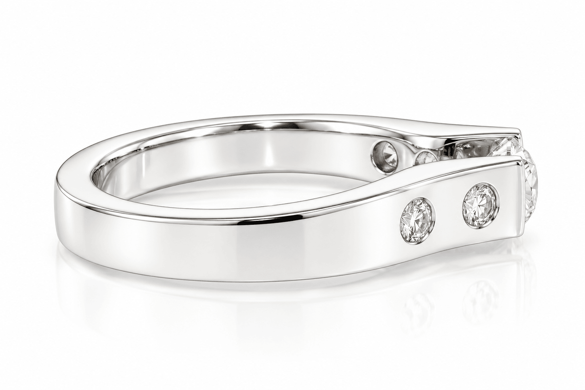 0.40ctw Natural Diamond Tension-Style Ring in 14K White Gold