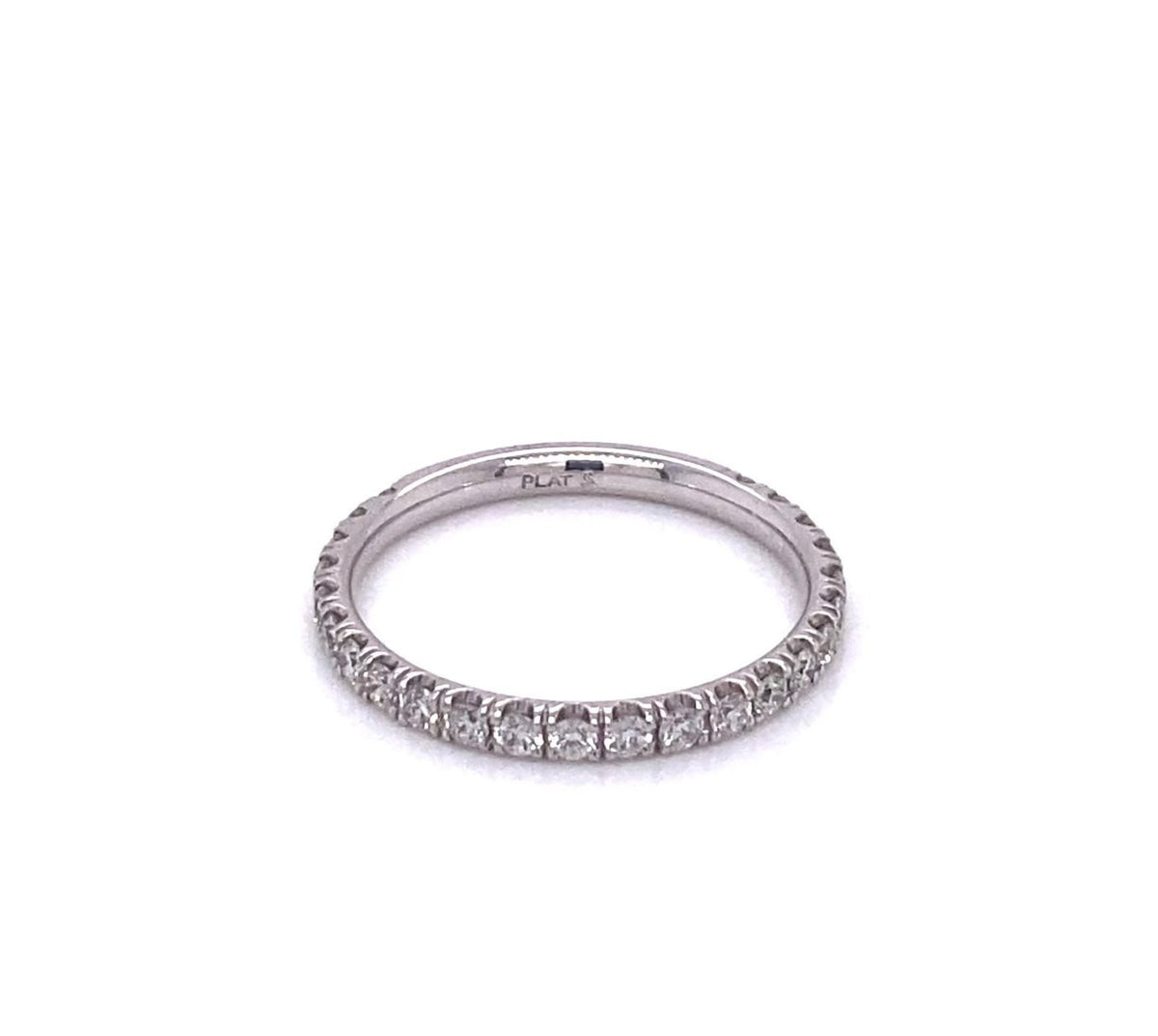 Platinum diamond wedding band