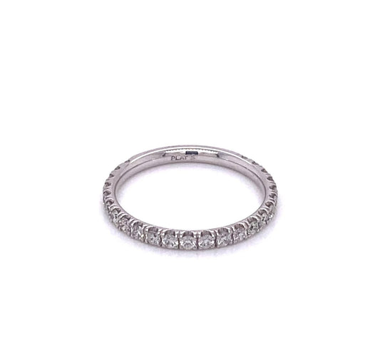 Platinum diamond wedding band