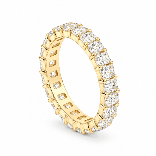 14K Yellow Gold 2.19ctw Lab-Grown Radiant Cut Diamond Eternity Band
