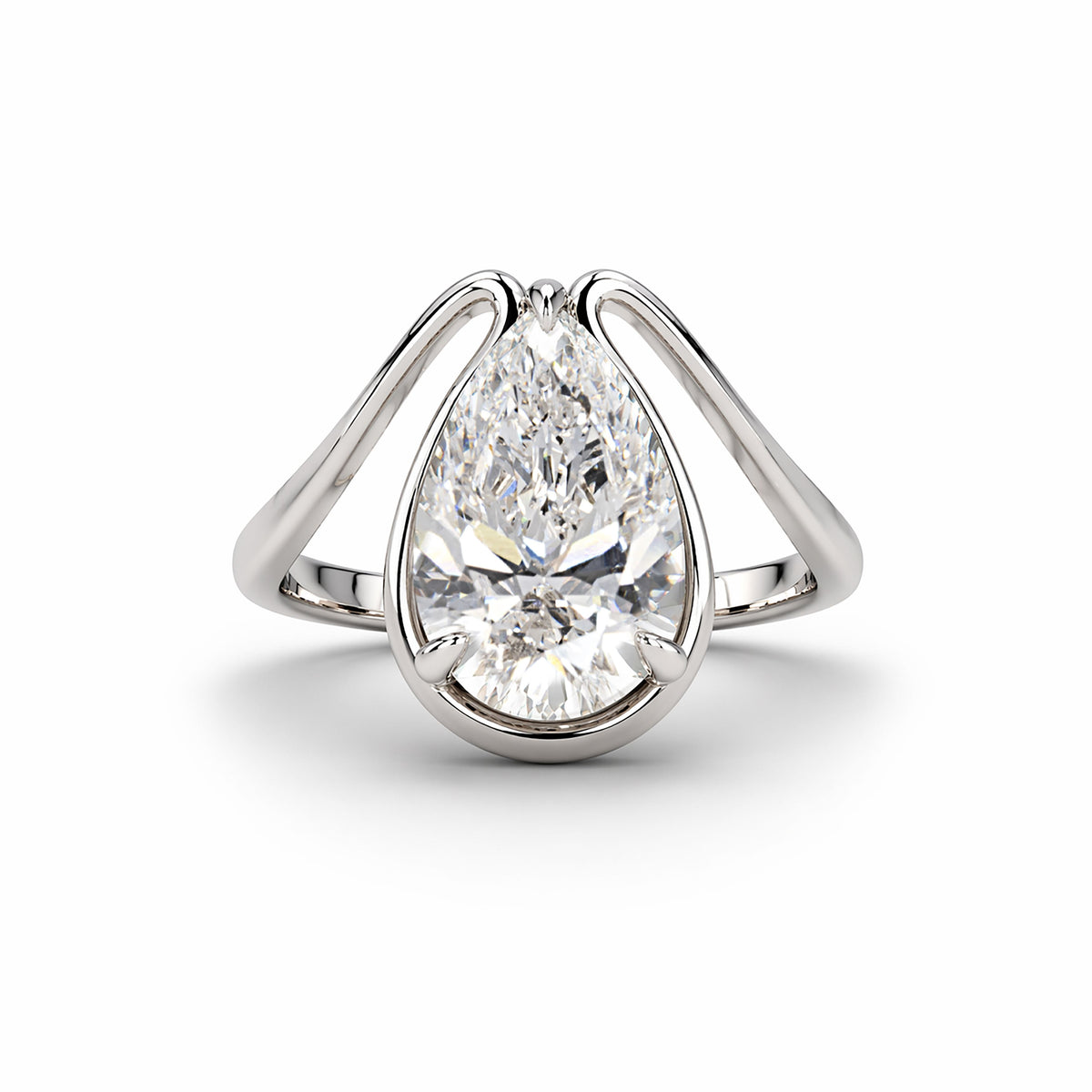 Pear-Shaped Diamond Ring