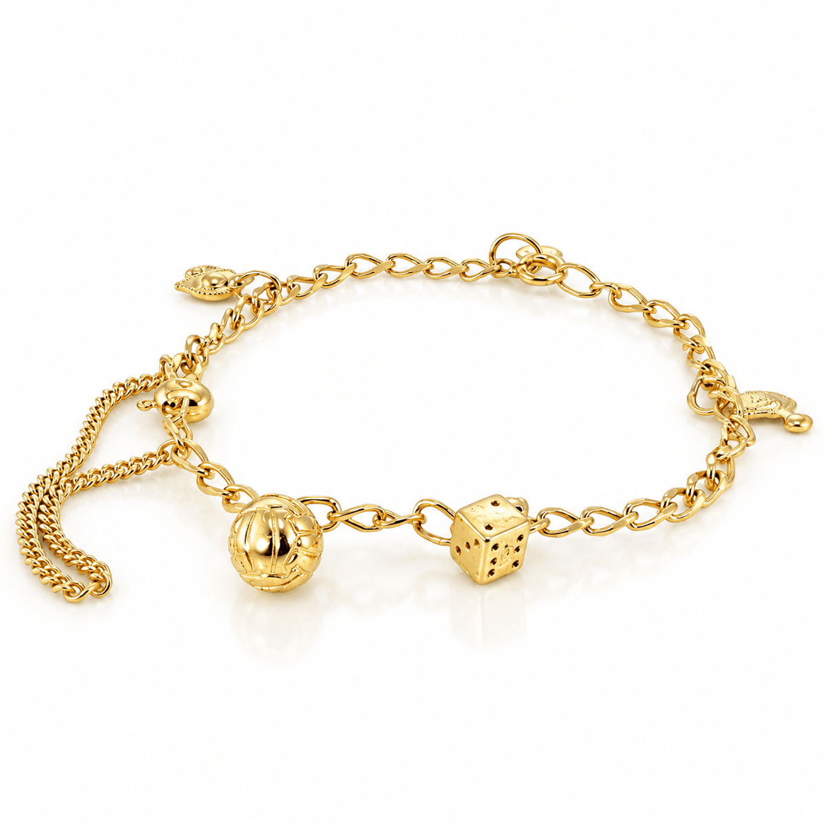 Vintage 9KY Charm Bracelet 4.55g