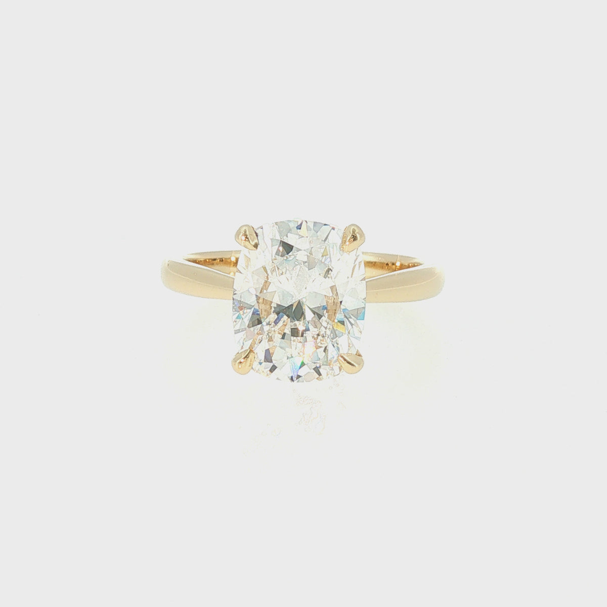 14KY Kimberly Solitaire 3.56ct F VVS2 GIA True 8-Main CB Lab Grown