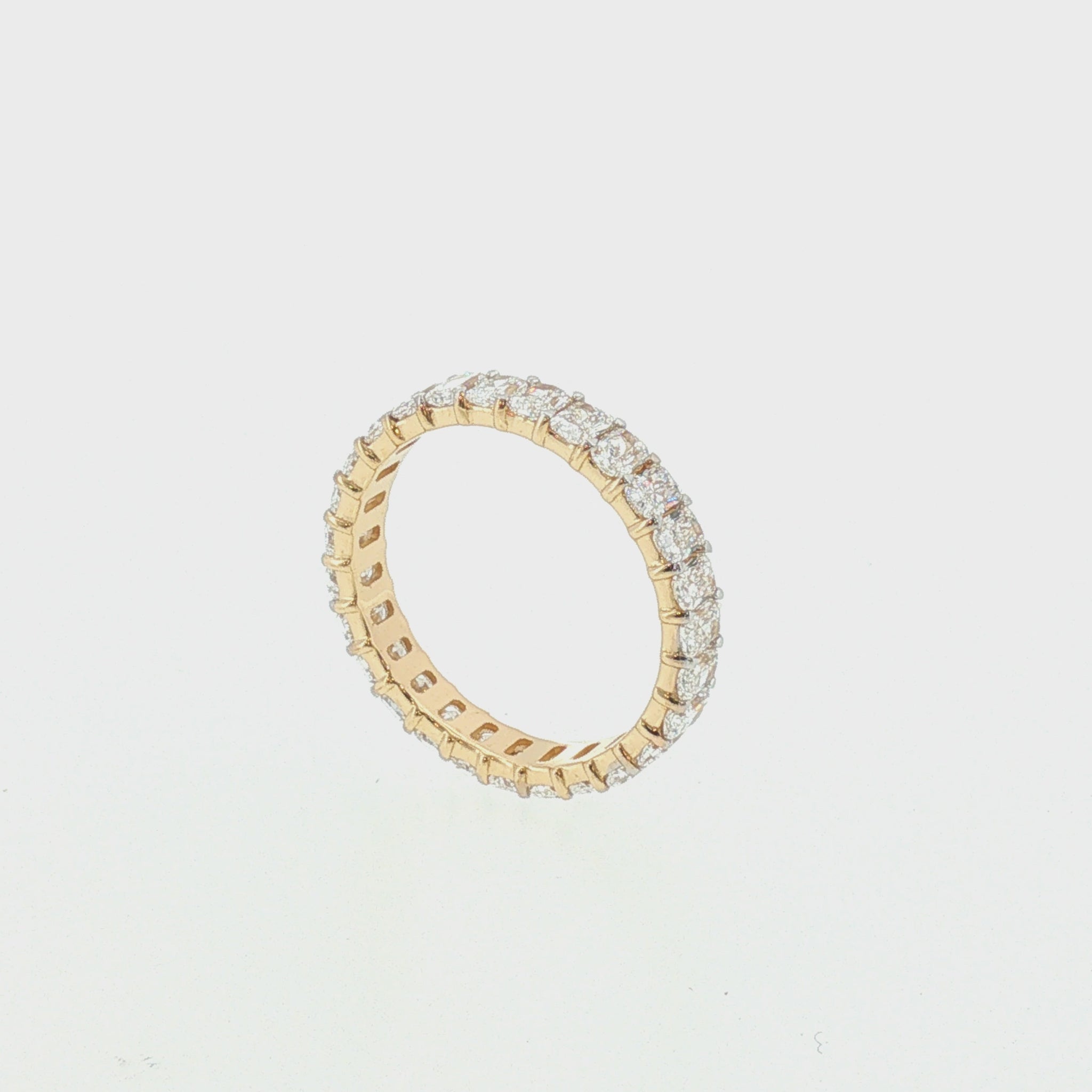 14K Yellow Gold 2.19ctw Lab-Grown Radiant Cut Diamond Eternity Band