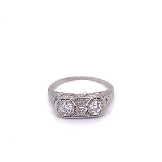 Platinum Antique Ring