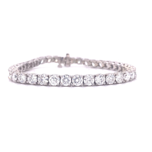 Lab grown diamond tennis bracelet 15.11ctw