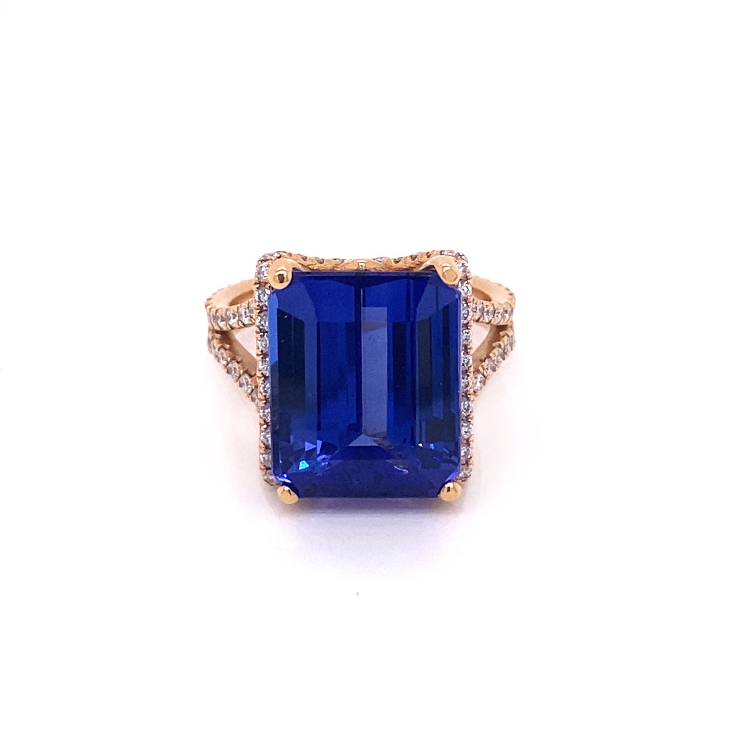 10.51 Carat Blue Tanzanite Fashion Ring