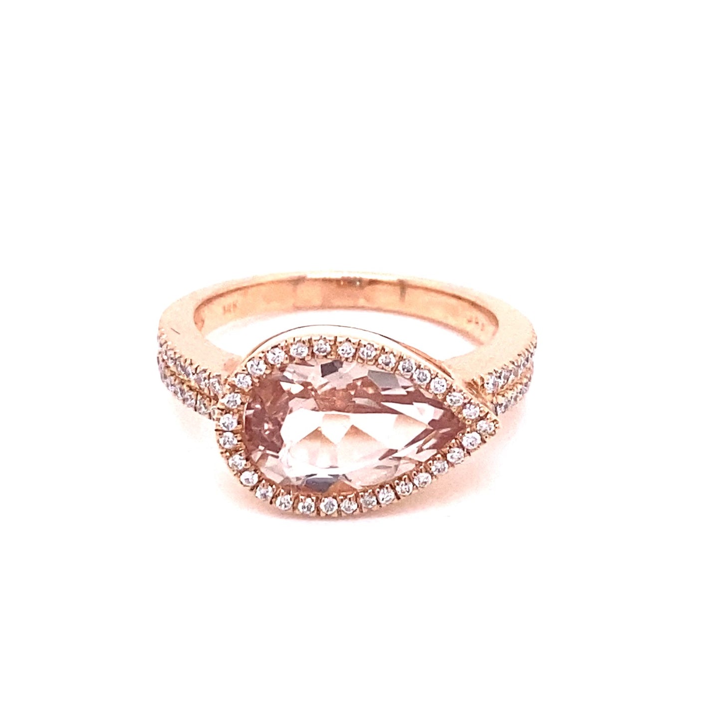 Morganite and Diamond Fashion Ring