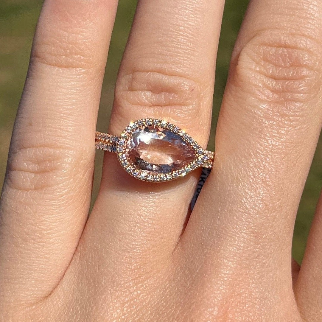 Morganite and Diamond Fashion Ring