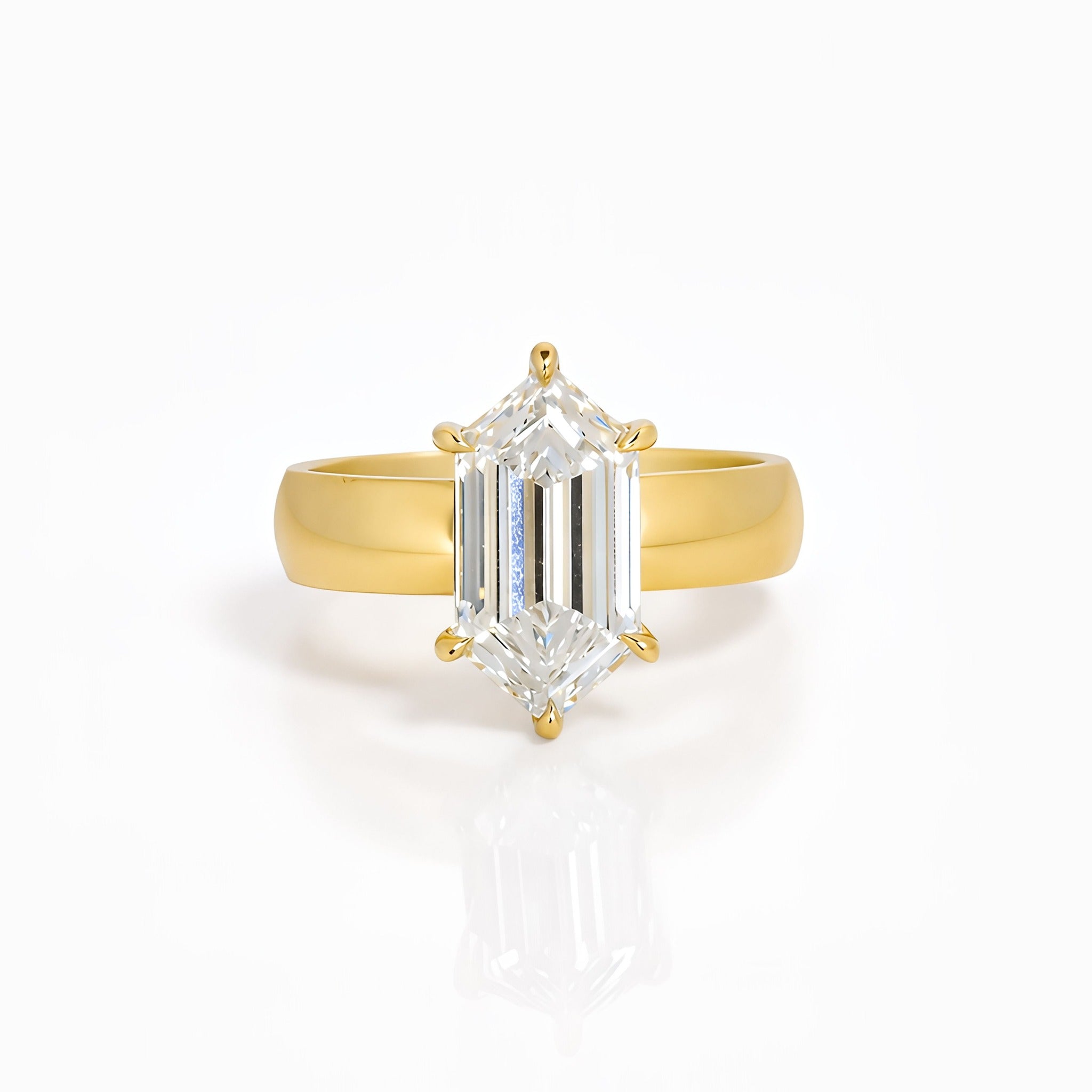 Geometric Diamond Ring